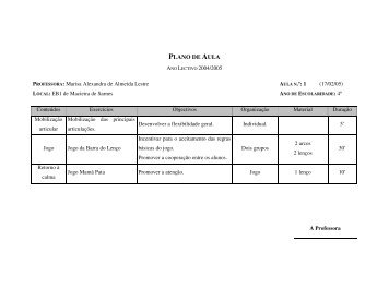 PLANO DE AULA - Sapo