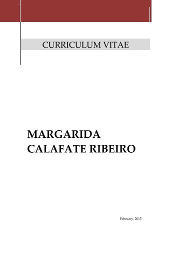 Margarida Calafate Ribeiro - Centro de Estudos Sociais