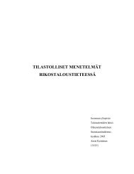 Tilastolliset menetelmät rikostaloustieteen - Joensuu