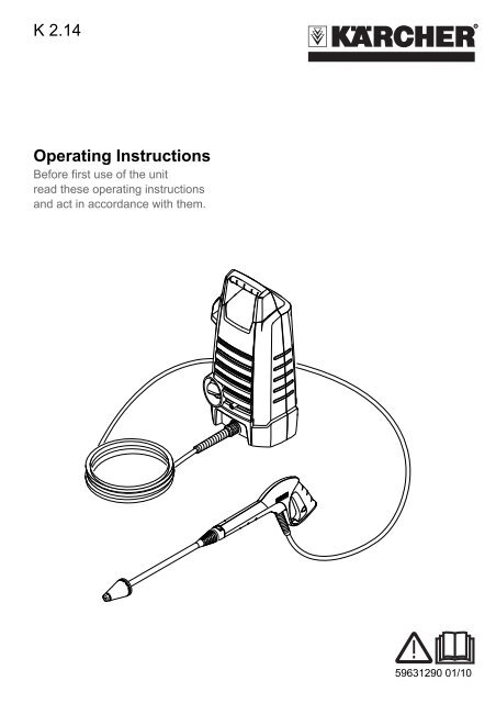 Operating Instructions K 2.14 - Kärcher