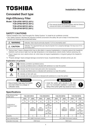 IM TCB-UFM(H) - Toshiba AIR CONDITIONING