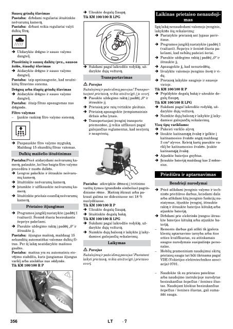 KM 100/100 RP KM 100/100 R LPG - Kärcher Services GmbH