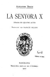 Alexandre Bisson, La senyora X, traducció de Narcís Oller (1910)