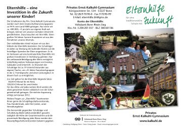 Flyer Elternhilfe April 2009_neu.indd - Ernst-Kalkuhl-Gymnasium Bonn