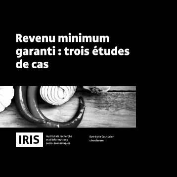 Revenu minimum garanti : trois études de cas