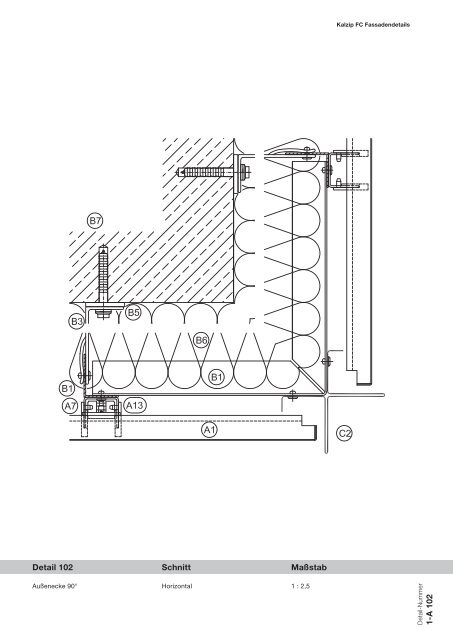 Kalzip® FC Fassadendetails