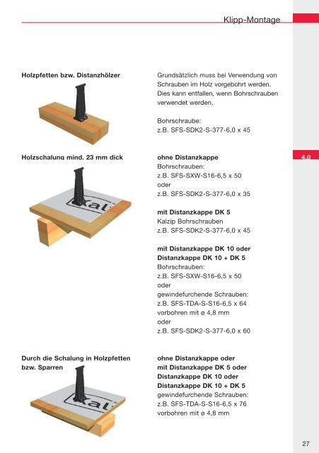 Kalzip® Montagerichtlinie