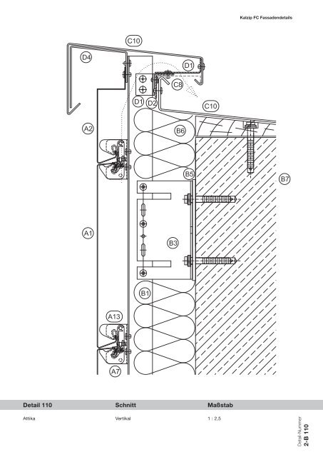 Kalzip® FC Fassadendetails