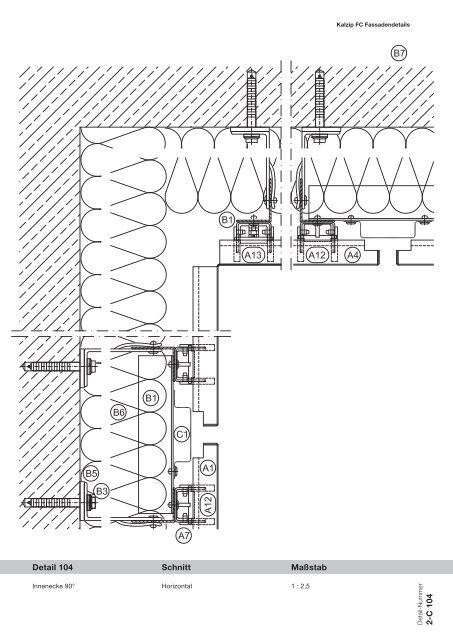 Kalzip® FC Fassadendetails