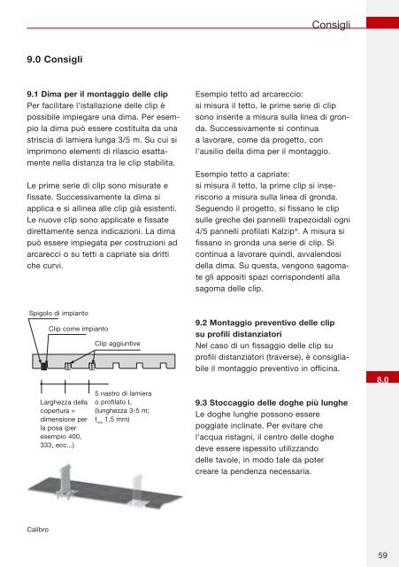 Kalzip® manuale di montaggio