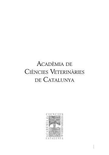 ACADÈMIA DE CIÈNCIES VETERINÀRIES DE CATALUNYA