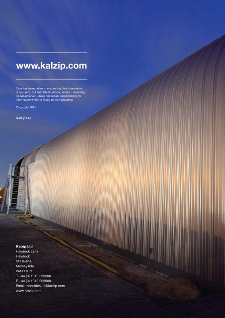 Kalzip FC Rainscreen System Brochure - Barbour Product Search