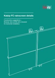 Kalzip FC rainscreen details