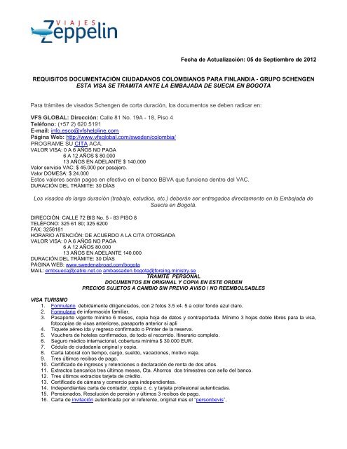 REQUISITOS DOCUMENTACION PARA - Overzeppelin