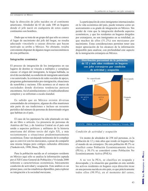 Los extranjeros en México - Inegi