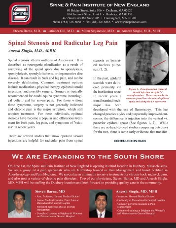 Spinal Stenosis - Spine Pain Docs