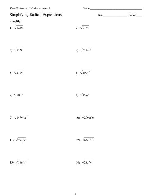 simplifying-radicals-kuta-software