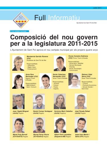 Full informatiu Juliol 2011 - Nou cartipàs PDF - Ajuntament de Sant ...