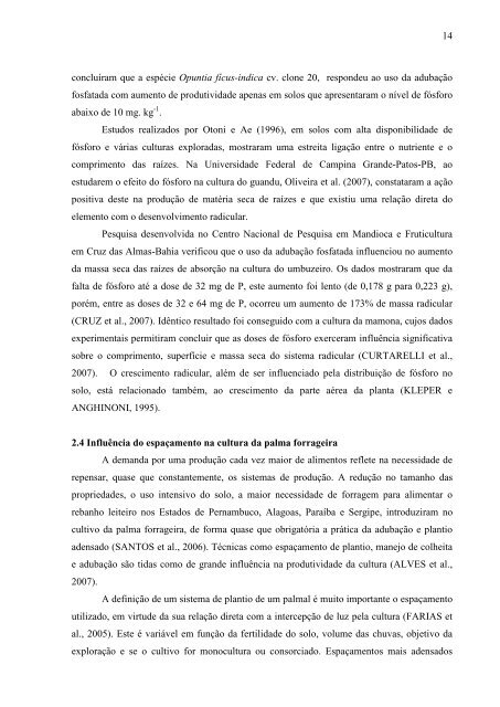 CRESCIMENTO DO SISTEMA RADICULAR DA Opuntia ficus - cstr ...