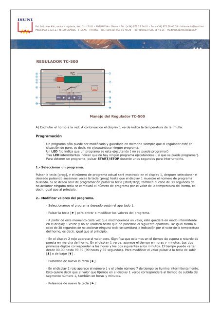 REGULADOR TC-500 - Isuni