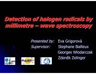 Detection of halogen radicals by millimetre – wave spectroscopy