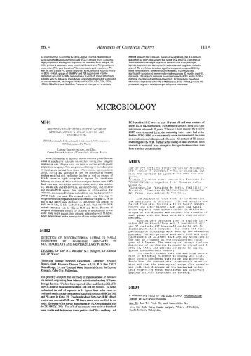 MICROBIOLOGY - Index of
