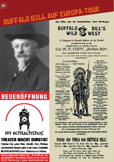 Buffalo Bill - Kammertheater Karlsruhe