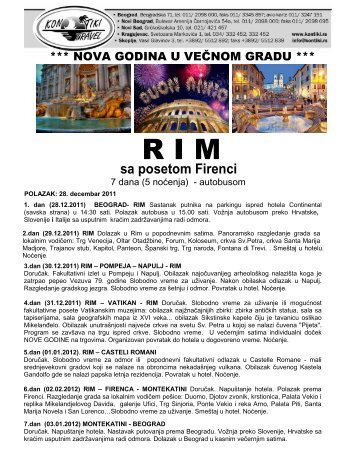 RIM NOVA GODINA - Kontiki