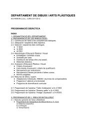 DEPARTAMENT DE DIBUIX I ARTS PLÀSTIQUES - IES Ramon Llull