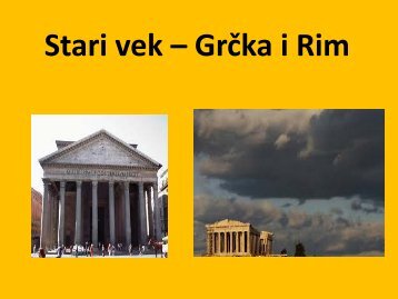 Stari vek – Grčka i Rim