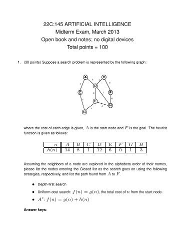 artificial intellect midterm assessment paper artificial cleverness midterm assessment paper