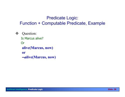 Predicate Logic