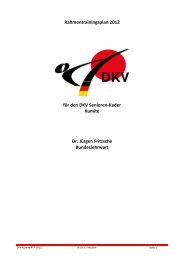 Rahmentrainingsplan 2012 für den DKV Senioren-Kader Kumite Dr ...