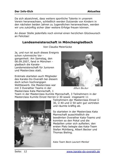 Sport ist Mord - Karate-Do Overath e.V.