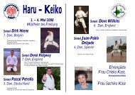 Sensei Dirk Heene Sensei Pascal Petrella Sensei Dave Wilkins ...