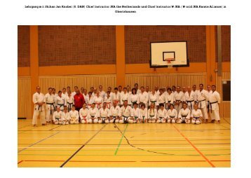 Lehrgang mit Shihan Jan Knobel - Shotokan Karate Dojo ...