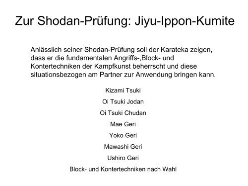 Jiyu-Ippon-Kumite - Deutscher JKA-Karate-Bund e.V.