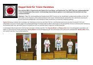 Doppel Gold für Trierer Karatekas - Karate & Sportverein Trier
