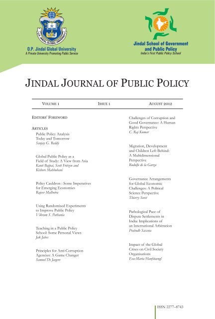 JINDAL JOURNAL PUBLIC POLICY