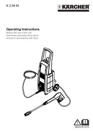 Operating Instructions K 2.94 M - Kärcher