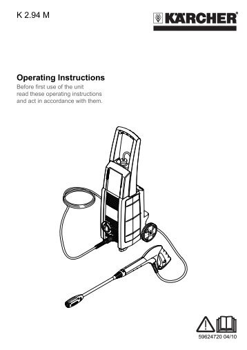 Operating Instructions K 2.94 M - Kärcher