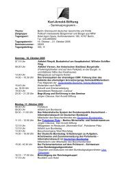 Karl-Arnold-Stiftung - Seminarprogramm - - Karl-Arnold-Stiftung e.V.