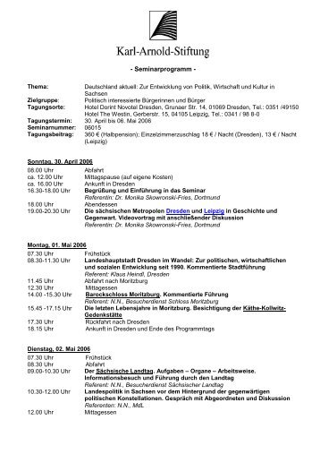 Seminarprogramm - Karl-Arnold-Stiftung e.V.