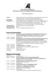 Karl-Arnold-Stiftung - Seminarprogramm - - Karl-Arnold-Stiftung e.V.