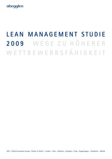 LEAN MANAGEMENT STUDIE 2009 WEGE ZU HÖHERER ...