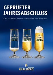 Jahresabschluss 2012 - Karlsberg Brauerei