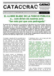 EL LLIBRE BLANC DE LA FUNCIÓ PÚBLICA o... com ... - CATAC