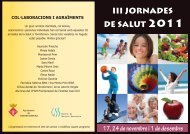 III JORNADES DE SALUT 2011 - Ajuntament de Torrefarrera