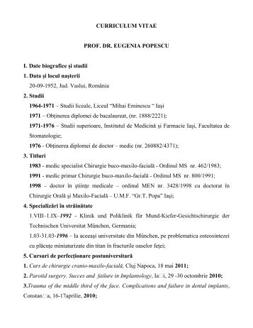 cv prof botez doc gr t popa