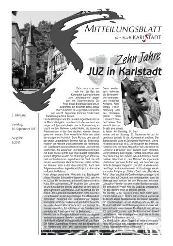 Mitteilungsblatt 08/2011 - Karlstadt